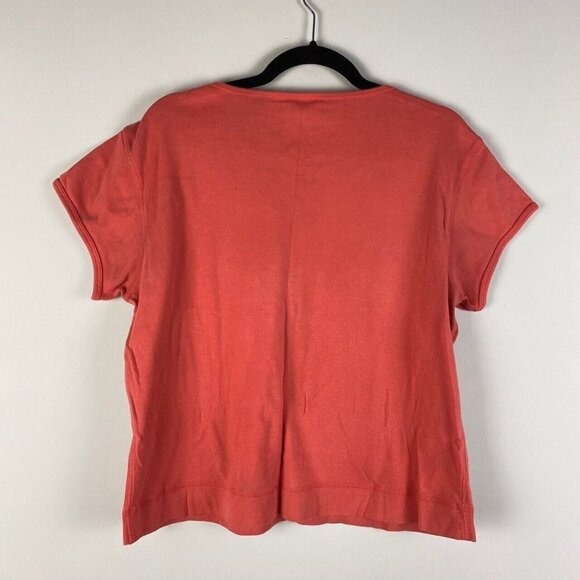 Chicos T Shirt Womens 3 US XL Pink Cotton Short Sleeve Top Design - Picture 5 of 8